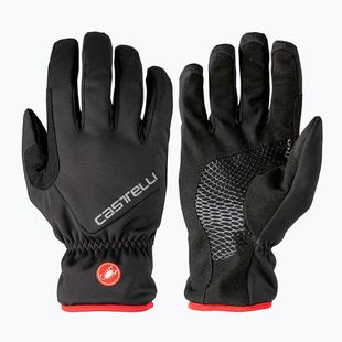 Pánské cyklistické rukavice Castelli Entrata Thermal black