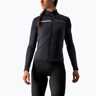 Dámská cyklistická mikina Castelli Sinergia 2 Jersey FZ W light black/white