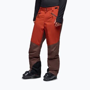 Pánské lyžařské kalhoty Oakley Canopy Pro Insulated Dark Umber/Flame Red