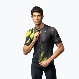 Pánský cyklistický dres Alé Trace acid green
