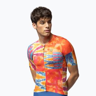 Pánský cyklistický dres Alé Clorofilla orange combo