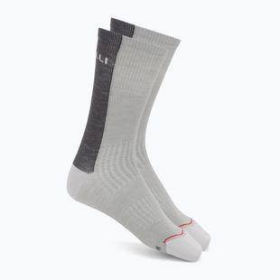 Pánské ponožky Castelli Castelli Logo 18 Merino Sock silver gray/dark gray