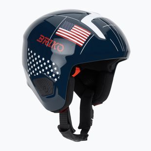 Lyžařská helma Briko Vulcano 2.0 USA Mips shiny blue/white/cardinal red