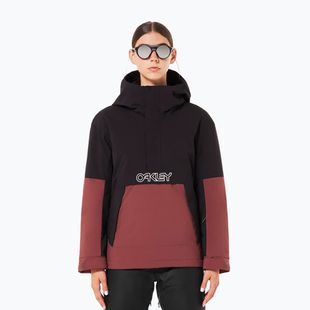 Dámská snowboardová bunda  Oakley WMNS TNP TBT Isulated Anorak blakout/grenache