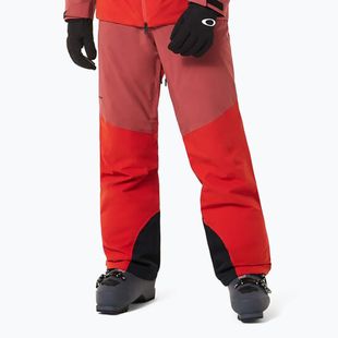 Pánské lyžařské kalhoty Oakley Canopy Pro Insulated flame red/rosewood