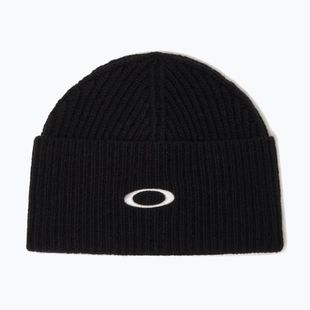 Zimní čepice Oakley Ellipse Ribbed Beanie blackout