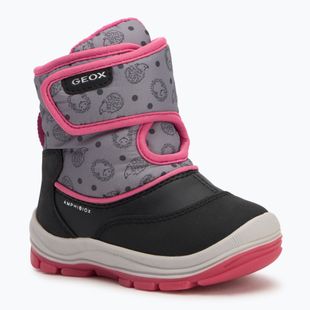 Dětské sněhule Geox Flanfil ABX black / fuchsia