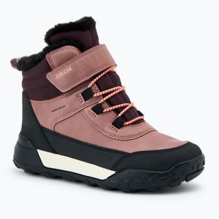 Juniorské sněhule Geox Trekkyup ABX dark pink