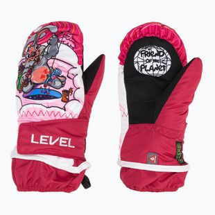 Dětské lyžařské rukavice  Level Animal pk bordeaux