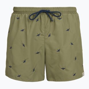 Pánské plavkové šortky Aeronautica Militare BW0232UCT04317 lichen green
