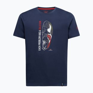 Pánské lezecké tričko La Sportiva Solution night sky/mountain red