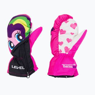 Dětské snowboardové rukavice Level Lucky Mitt růžové 4146