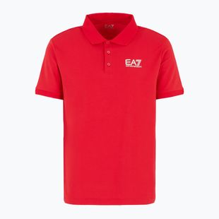 Pánské tričko EA7 Emporio Armani Train Visibility Polo salsa