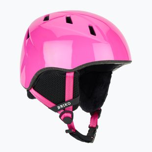 Dětská lyžařská helma Briko Makalu Jr shiny pink/white