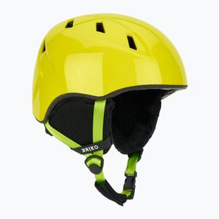 Dětská lyžařská helma Briko Makalu Jr shiny sunflower yellow/lineade green