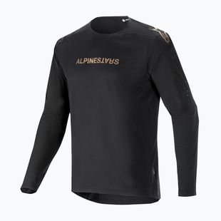 Pánský cyklistický dres longsleeve Alpinestars A-Aria Polartec Switch black
