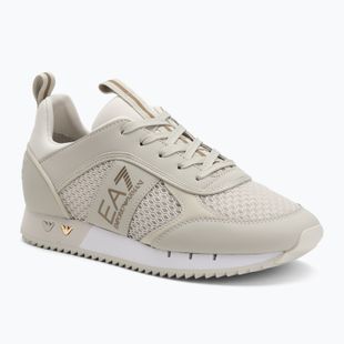 Boty EA7 Emporio Armani Black & White Laces silver birch/gold