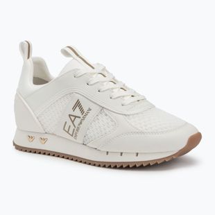 Boty EA7 Emporio Armani Black & White Laces triple off wht/gold
