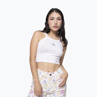 Dámský top Kaotiko Lycra Balloon Puppy white