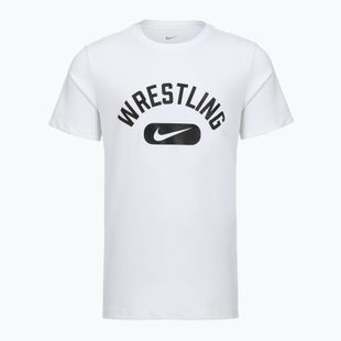 Pánské tričko na lezení Nike Wrestling Disc DFC white/black