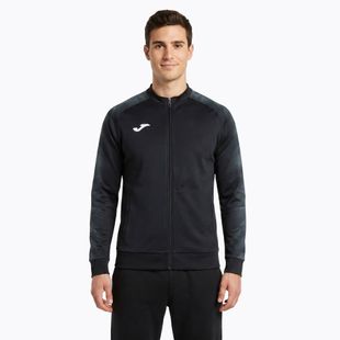 Pánská běžecká mikina Joma Elite XI Full Zip black/anthracite