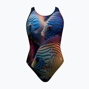 Dámské jednodílné plavky RAS Colorfish Race Back multicolour