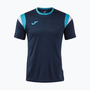 Pánské tenisové tričko Joma Terra dark navy/turquoise fluor