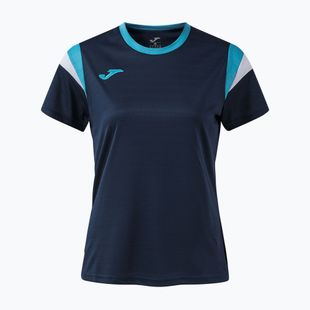 Dámské tenisové tričko Joma Terra dark navy/turquoise fluor