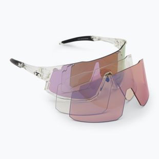Sluneční brýle Tifosi Stash Clarion crystal clear/purple/ac red/clear