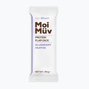 Proteinová tyčinka GymBeam MoiMüv Flapjack 90 g blueberry muffin