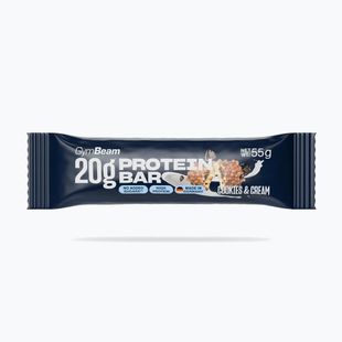 Proteinová tyčinka GymBeam 55 g cookies/cream