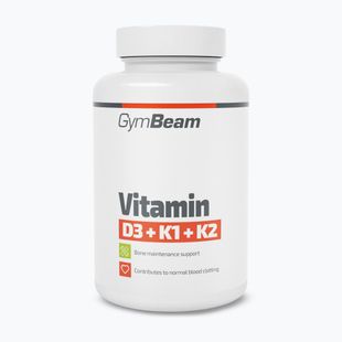 Vitaminy GymBeam D3+K1+K2 60 kapslí