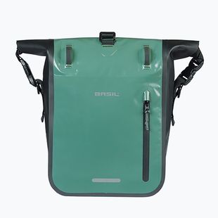 Cyklistická brašna Basil Rivo M Single Bag MIK Hooks 12-15 l silvergreen/black