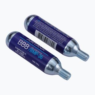 Plynové kartuše pro pumpičku na kolo BBB Cycling Co2 AirTank 16g 2ks silver