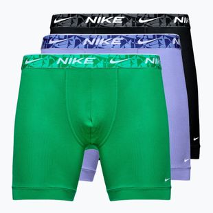 Pánské boxerky Nike Everyday Cotton Stretch 3 páry green/black