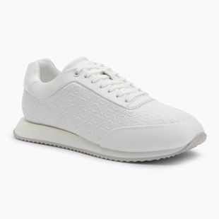 Dámské boty Calvin Klein HW0HW02574 Runner Lace Up Mono Pu Triple Bright White