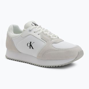 Dámské boty Calvin Klein YW0YW01644 Runner Laceup Sock Mg Nylon Mix Bright White/Black