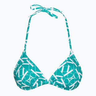 Horní díl plavek  Calvin Klein Triangle-RP Print monogram blue