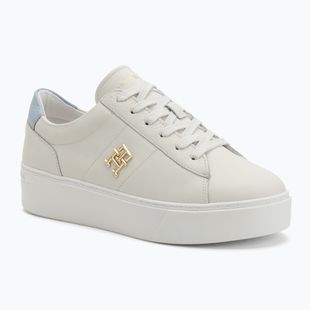 Dámské boty Tommy Hilfiger Platform Court ecru/breezy blue