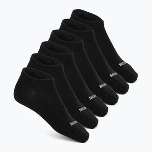Pánské ponožky SKECHERS Non Terry Low Cut 6 párů black