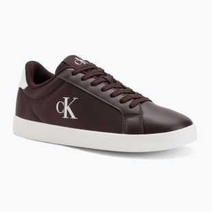 Dámské boty Calvin Klein YW0YW01781 3 Cupsole Laceup PU MG burgundy/bright white