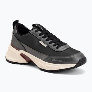 Dámské boty Calvin Klein HW0HW02999 Hike Runner Organza Met Leather gun metal/bordeaux