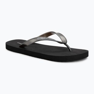 Dámské žabky Calvin Klein HW0HW02956 Tpu Metallic triple black