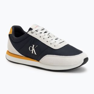 Pánské boty Calvin Klein YM0YM01361 Retro Runner Ess Mix Mat vaporous white/casual bluee/cooling