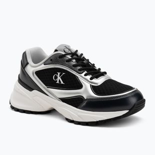 Dámské tenisky Calvin Klein YW0YW02063 Hike Runner Lace Up Mesh Mix black/silver