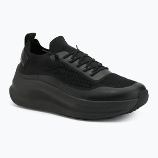 Pánské boty Calvin Klein YM0YM01457 Chunky Runner Lace Up Sock Knit triple black