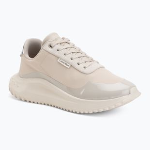 Dámské boty Calvin Klein YW0YW02016 Eva Runner Lace Up Mat Mix 0GN stony beige/turtle dove/silver