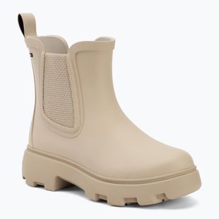 Dámské holínky Tommy Hilfiger Rubber Flag Cleated classic beige