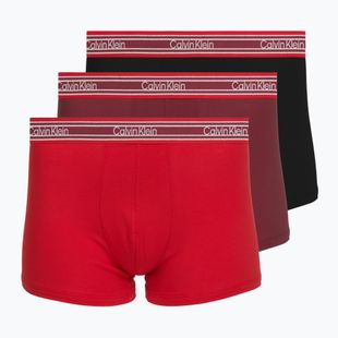 Pánské boxerky Calvin Klein LV00NB4615 Trunk black/established red/goji berry