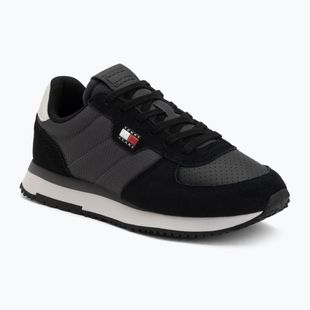 Pánské boty Tommy Jeans Runner Flag Mix washed black/stratus grey